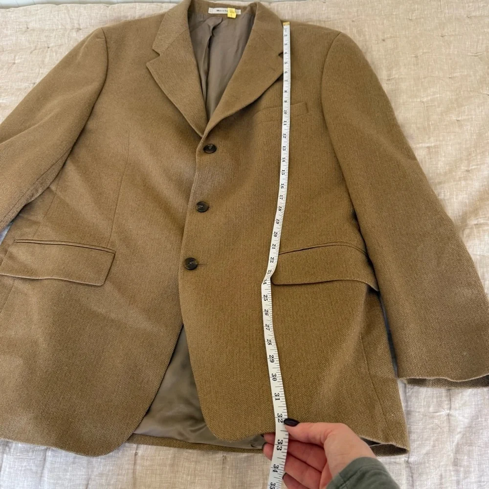 Vintage Polo Ralph Lauren Blazer Mens 44L Wool Camel color